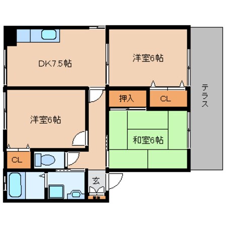 高田市駅 徒歩7分 1階の物件間取画像